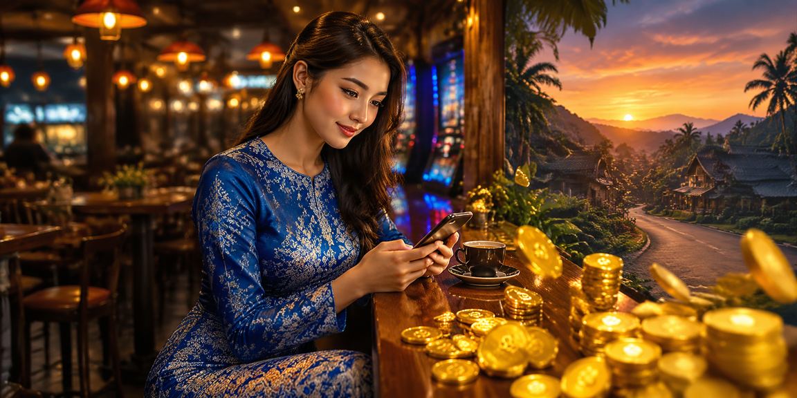 Pengguna Malaysia bermain permainan meja kasino melalui telefon pintar